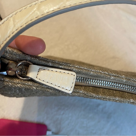 {STAUD} Canvas Leather Tote Bag - Picture 4 of 9